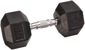 Haltere Champion Barbell Encapsulado em Borracha Hex 20kg