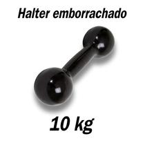Halteres 10 kg Emborrachado - P/ Fortalecimento Musculação treino Em Casa Academia fitness