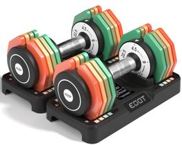 Halteres Ajustáveis EOAT Par de 22,5 lb Conjunto Arco-Íris