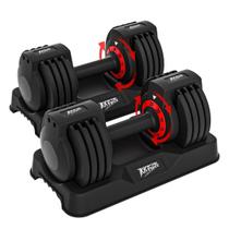 Halteres Ajustáveis KRYPTAL FORCE 11-25 kg com Conjunto Antiderrapante Halteres Ajustáveis KRYPTAL FORCE 11-25 kg com Conjunto Antiderrapante