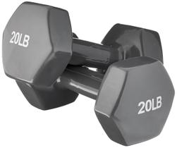 Halteres Amazon Basics Hand Weights 9 kg revestidos de vinil x2