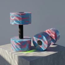 Halteres Aquáticos para Hidroginástica Azul Marmorizado em EVA Espuma para Piscina Halteres Aquáticos para Hidroginástica Azul Marmorizado em EVA Espuma para Piscina