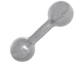 Halteres Emborrachado 3 KG Cinza S3 - Acte Sports