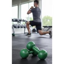 Halteres Emborrachados 1kg Verde - Treino Seguro
