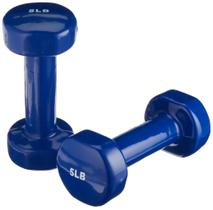 Halteres Sammons Preston 2x2,5 kg (par) com revestimento de vinil Halteres Sammons Preston 2x2,5 kg (par) com revestimento de vinil