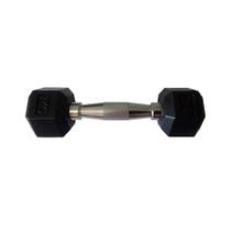Halteres Sextavado Injetado com Pegada Cromada 2,0Kg Halteres Sextavado Injetado com Pegada Cromada 2,0Kg