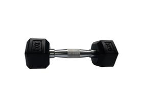 Halteres Sextavado Injetado com Pegada Cromada 3,0Kg