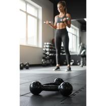 Halters Bola Emborrachados 2kg - Treino Completo em Casa