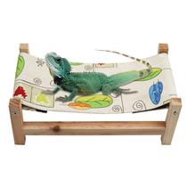 Hamaca colgante de madera para reptiles, cama para lagartos Hamaca colgante de madera para reptiles, cama para lagartos