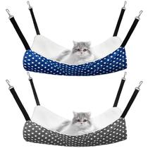 Hamaca Colgante para Gatos Jetec Reversible Suave y Transpirable 2 piezas