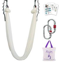 Hamaca de Yoga Aéreo F.Life 5m Nylon Tricot con Accesorios