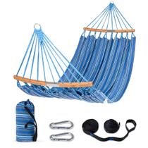 Hamaca doble suncreat con barra curva difusora azul Hamaca doble suncreat con barra curva difusora azul