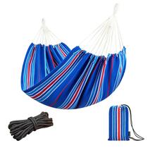 Hamaca JoyView Brasileña para una persona con rayas azules