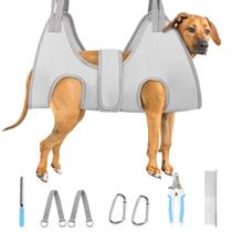 Hamaca para acicalar perros para perros grandes (gris 2XL)