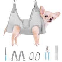 Hamaca para Aseo de Perros Súper para Perros Pequeños Gris 2XS