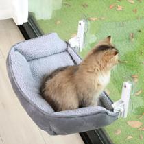 Hamaca para Gatos Zakkart Plegable para Ventana con Refuerzo Gris Hamaca para Gatos Zakkart Plegable para Ventana con Refuerzo Gris