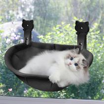 Hamaca Plegable para Ventana de Gato Homegroove 45x30cm Negra Hamaca Plegable para Ventana de Gato Homegroove 45x30cm Negra