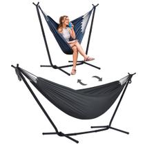 Hamacas SUNCREAT 2 en 1 Convertible Portátil Doble con Soporte