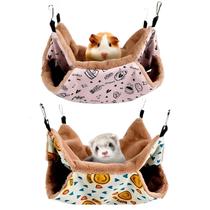 Hamacas y Camas Calientes para Pequeños Animales LYART, 2 Piezas