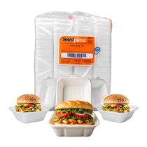 Hamburgueira De Isopor Branca H01 Pequena Pacote 100 Unidades Hamburgueira De Isopor Branca H01 Pequena Pacote 100 Unidades