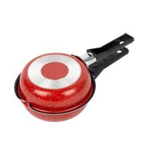 Hamburgueira Dupla Antiaderente 14cm Vermelho Nacional - Alumínio Nacional