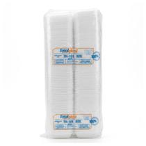 Hamburgueira Eps Branca de Isopor Descartável Total Plast Th 101 100 Unidades 235mm X 160mm X 75mm Hamburgueira Eps Branca de Isopor Descartável Total Plast Th 101 100 Unidades 235mm X 160mm X 75mm