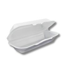 Hamburgueira th03 isopor para lanches fritas salada c/ 400un Hamburgueira th03 isopor para lanches fritas salada c/ 400un