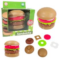 Hambúrguer Lanche De Brinquedo Comidinha Infantil Fast Food