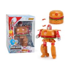 Hambúrguer robô transformador de alimentos Toy Tiydiygo DIY para crianças
