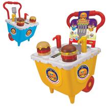 Hamburgueria de Brinquedo Infantil Meninas Interativa Carro Grande C/ Compartimento Desmontável - Tilin Brinquedos