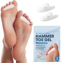Hammer Toe Gels Dr. Frederick's Original, 2 pares, brancos