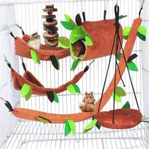 Hammock Set Hamster Hanging Bed Bed House para pequenos animais de estimação