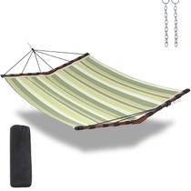 Hammock TEGERDEGER 366 cm V Bar, corda de nylon, boné de 204 kg