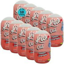 Hana Lick Cat Sabor Salmão 40g Petisco Cremoso Para Gatos Kit 10 un