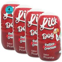 Hana Lick Dog Sabor Picanha 40G Petisco Cremoso Cães Kit 4