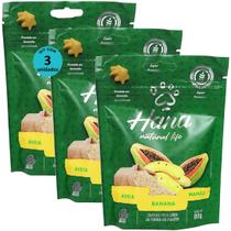 Hana natural life aveia banana mamão 80g snacks para cães adultos kit com 3 un Hana natural life aveia banana mamão 80g snacks para cães adultos kit com 3 un