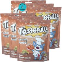 Hana Tastefull Nuggets Para Gatos Frango Assado 150g Kit 6 un Hana Tastefull Nuggets Para Gatos Frango Assado 150g Kit 6 un