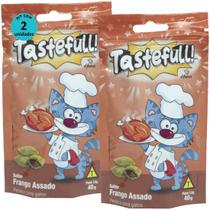 Hana Tastefull Nuggets Para Gatos Frango Assado 40g Kit 2 un