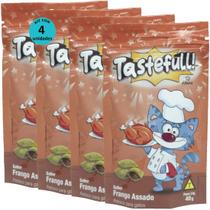 Hana Tastefull Nuggets Para Gatos Frango Assado 40g Kit 4 un Hana Tastefull Nuggets Para Gatos Frango Assado 40g Kit 4 un
