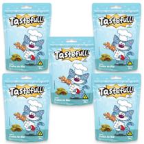 Hana Tastefull Para Gatos Kit 5 Un Frutos Do Mar 40g Hana Tastefull Para Gatos Kit 5 Un Frutos Do Mar 40g