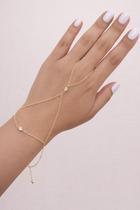 Hand chain delicado com Ponto de luz Banho:Ouro 18kl
