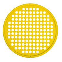 Hand Exercise Web CanDo 14" de diâmetro X-Light Yellow, sem látex