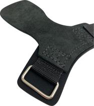 Hand Grip Couro Preto Protetor Mão Barra Pull Up