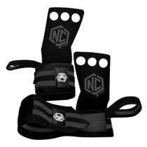 Hand Grip de 3 Furos Com Munhequeira NC Extreme Luva Palmar