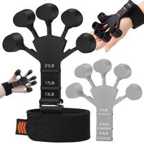 Hand Grip Fortalecedor Treinador Exercitador de Dedos Silicone e Pulseira Ajustável