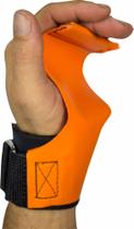 Hand Grip Laranja Luva Proteção Barra Academia - Pro Trainer