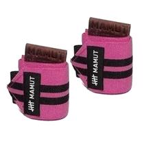 Hand Grip Wraps Munhequeira Elástica Com Grip Em Couro Mamut