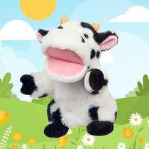 Hand Puppet Easfan Cow, narrativa interativa para crianças de 9 polegadas
