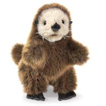 Hand Puppet Folkmanis Baby Sea Otter Brown