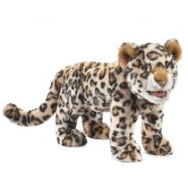 Hand Puppet Folkmanis Leopard Cub bege/marrom/castanho/castanho/preto/branco